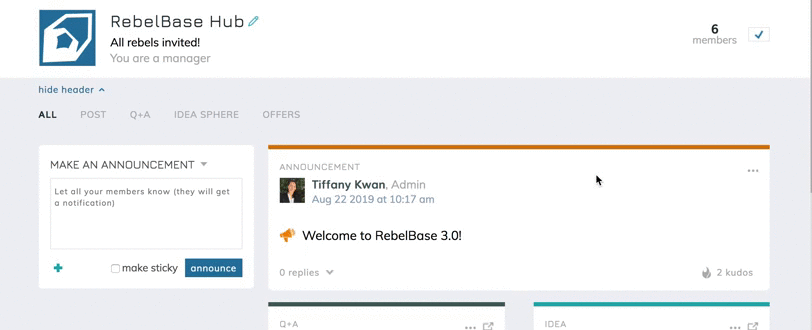 How do I change my Hub logo and description? – RebelBase
